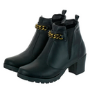 Bota Feminina Coturno Cano Curto Salto Medio Grosso Olzzy