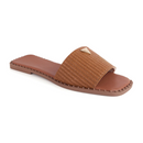 Sandália Rasteira Feminino Flat Chinelo Brilho Juta Olzzy Confortável