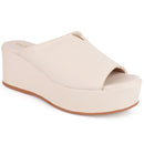 Tamanco Feminino Anabela Flatform Plataforma Detalhe Dourado Confortável Original Olzzy