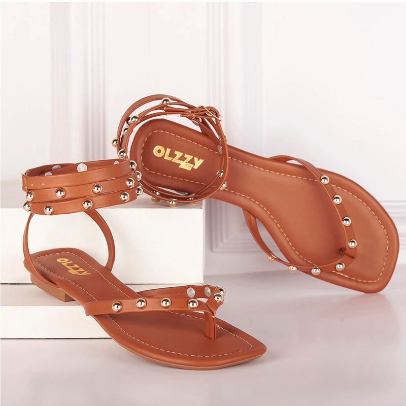 Sandália Feminina Flat Rasteira De Dedo Brilho Moda Verão