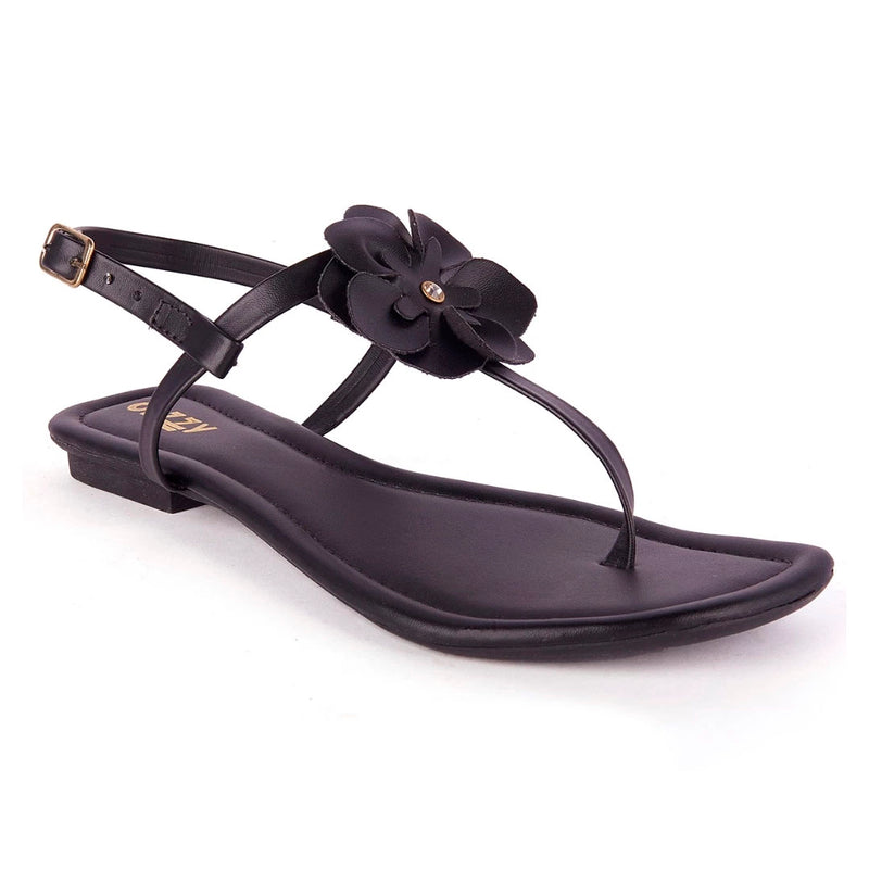 Rasteira Feminina Delicada Flor Sandália Brilho Luxo Tiras Finas Básica Promoção Olzzy