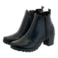 Bota Feminina Coturno Cano Curto Salto Medio Grosso Olzzy