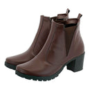 Bota Feminina Coturno Cano Curto Salto Medio Grosso Olzzy