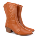 Bota Feminina Country Western Texana Bordada