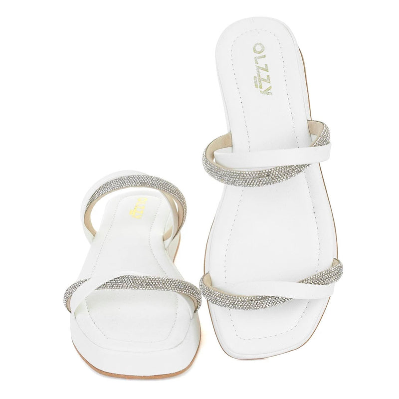 Sandália Birken Flat Chinelo Slide Flatform Feminino Brilho Strass Estilo Moda Conforto