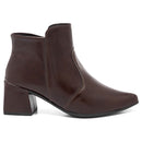 Bota Feminina Adulta Bico Fino Napa Macia Confortável Leve Moda Casual Olzzy Dia Dia Promoção