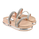 Birken Luxo Flat Brilho Feminina Papete Confortável Strass Moda