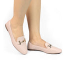 Sapato Social Feminino Mocassim Olzzy Bico Quadrado Oxford Scarpin Confortável