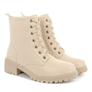 Bota Coturno Feminina Sola Tratorada Moda Confortável Original