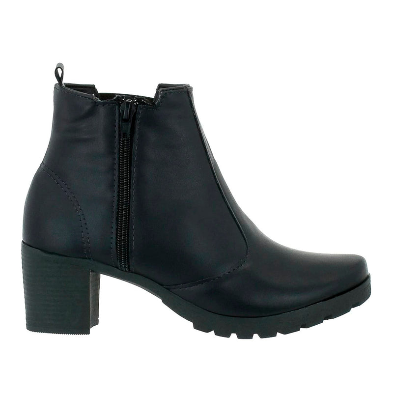 Bota Feminina Coturno Cano Curto Salto Medio Grosso