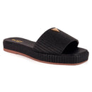 Sandália Tamanco Feminino Flat Chinelo Brilho Juta Confortável Flatform