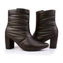 Bota Feminina Bico Fino Salto Alto Fashion Confortável Bordado Delicada Original