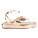 Sandália Chinelo Feminina Flat De Dedo Confortável Moda Macia Leve Brilho