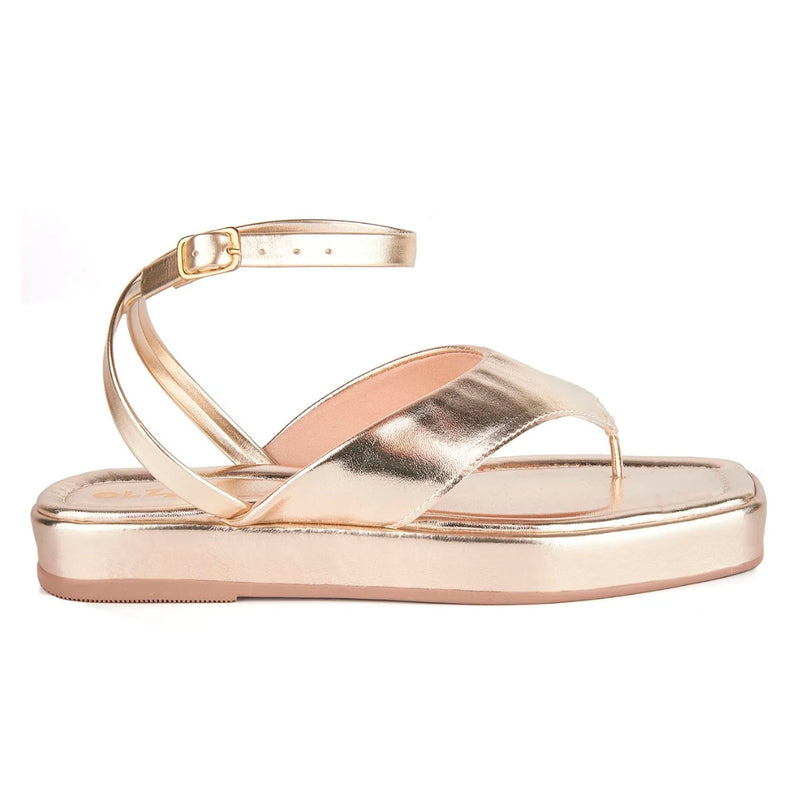 Sandália Chinelo Feminina Flat De Dedo Confortável Moda Macia Leve Brilho