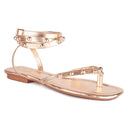 Rasteira Feminina Flat De Dedo Sandália Brilho Moda Verão Tendência Asa Delta Original