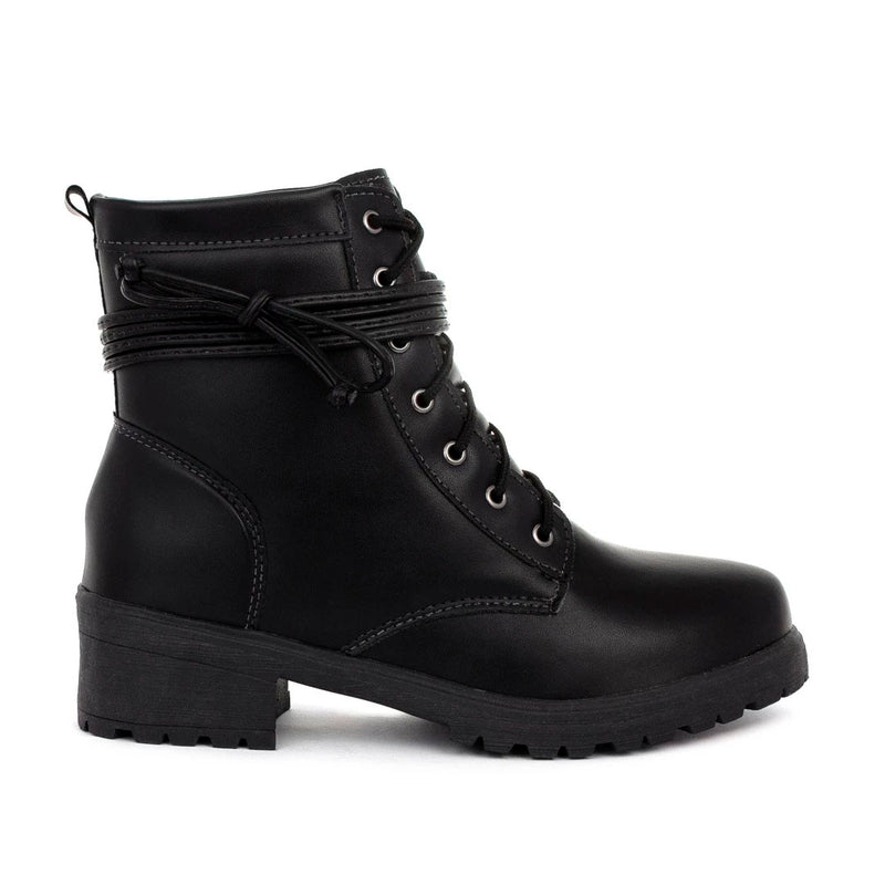Coturno Feminino Bota Tratorada Salto Baixo Confortável