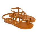 Sandália Rasteirinha Feminina Flat Pirâmide Gladiadora Verão Confortável