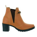 Bota Feminina Coturno Cano Curto Salto Médio Grosso Confortável