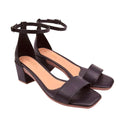 Sandália Salto Feminina Salto Bloco Médio Grosso Tendencia