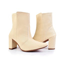 Bota Feminina bico fino salto fashion confortável