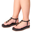 Sandália Chinelo Feminina Flat De Dedo Brilho Delicada Confortável Moda Macio Leve