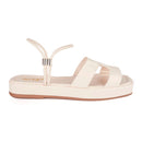 Sandália Feminina Flat Rasteira H Delicada Chinelo Brilho Flatform Moda Conforto