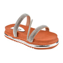 Birken Luxo Flat Brilho Feminina Papete Confortável Strass Moda