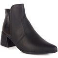 Bota Feminina Bico Fino Croco Salto Médio Cano Curto Confortável Moda Atual Olzzy Original Promoção