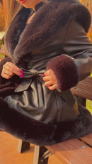 Bota Feminina bico fino salto fashion confortável com manta