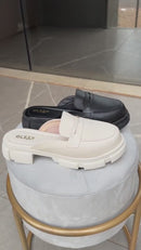 Mule Mocassim Feminino tratorado