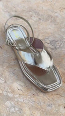 Sandália Chinelo Feminina Flat De Dedo Confortável Moda Macia Leve Brilho